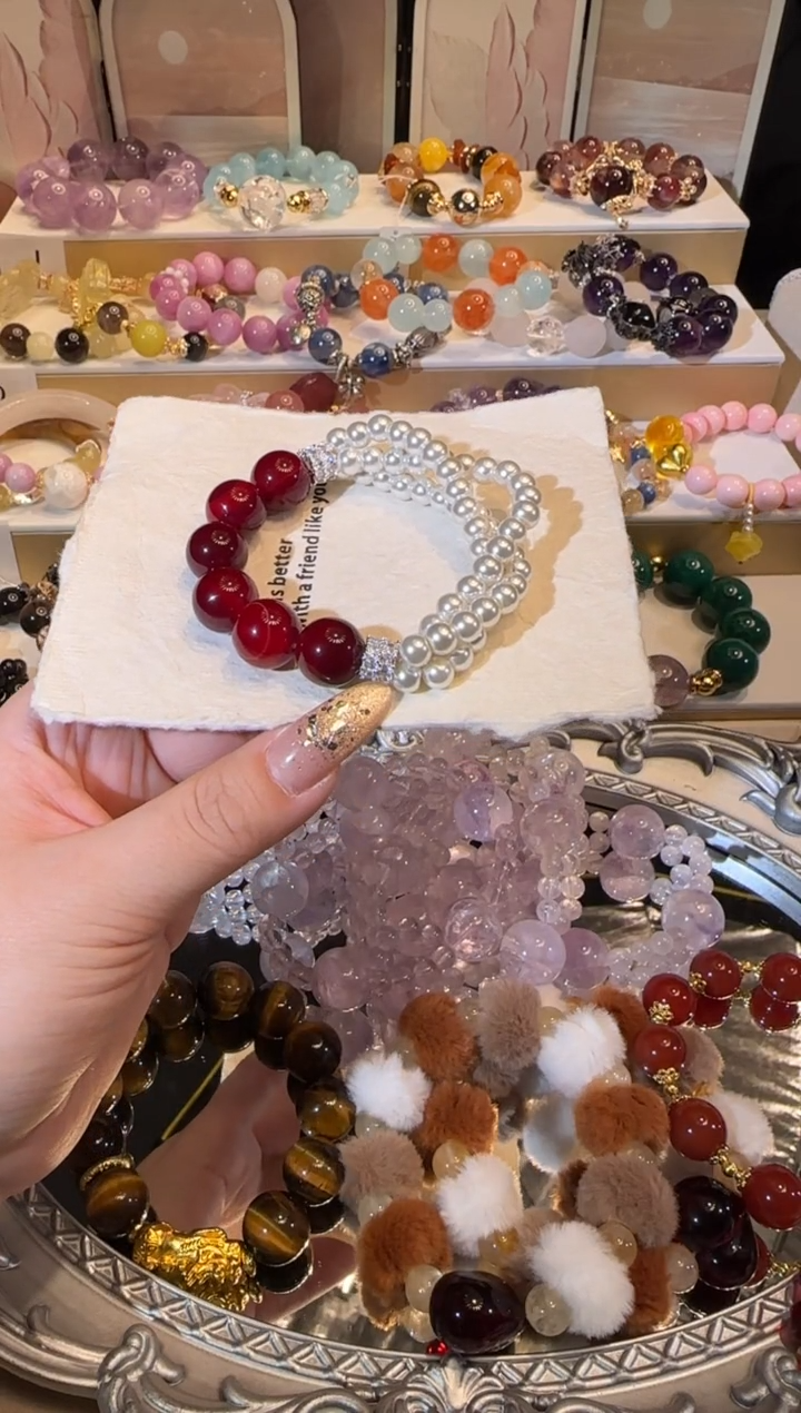 未镶嵌手链玛瑙/玉髓多样性发一