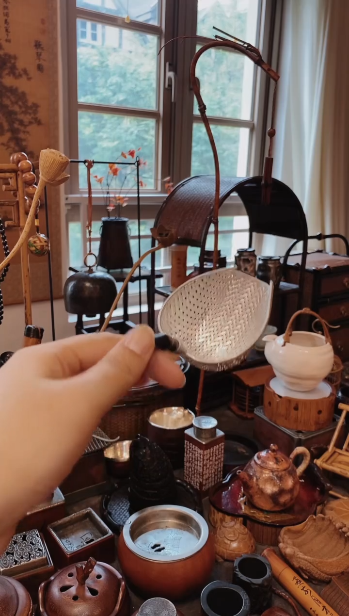 竹鞭和锡精品茶漏