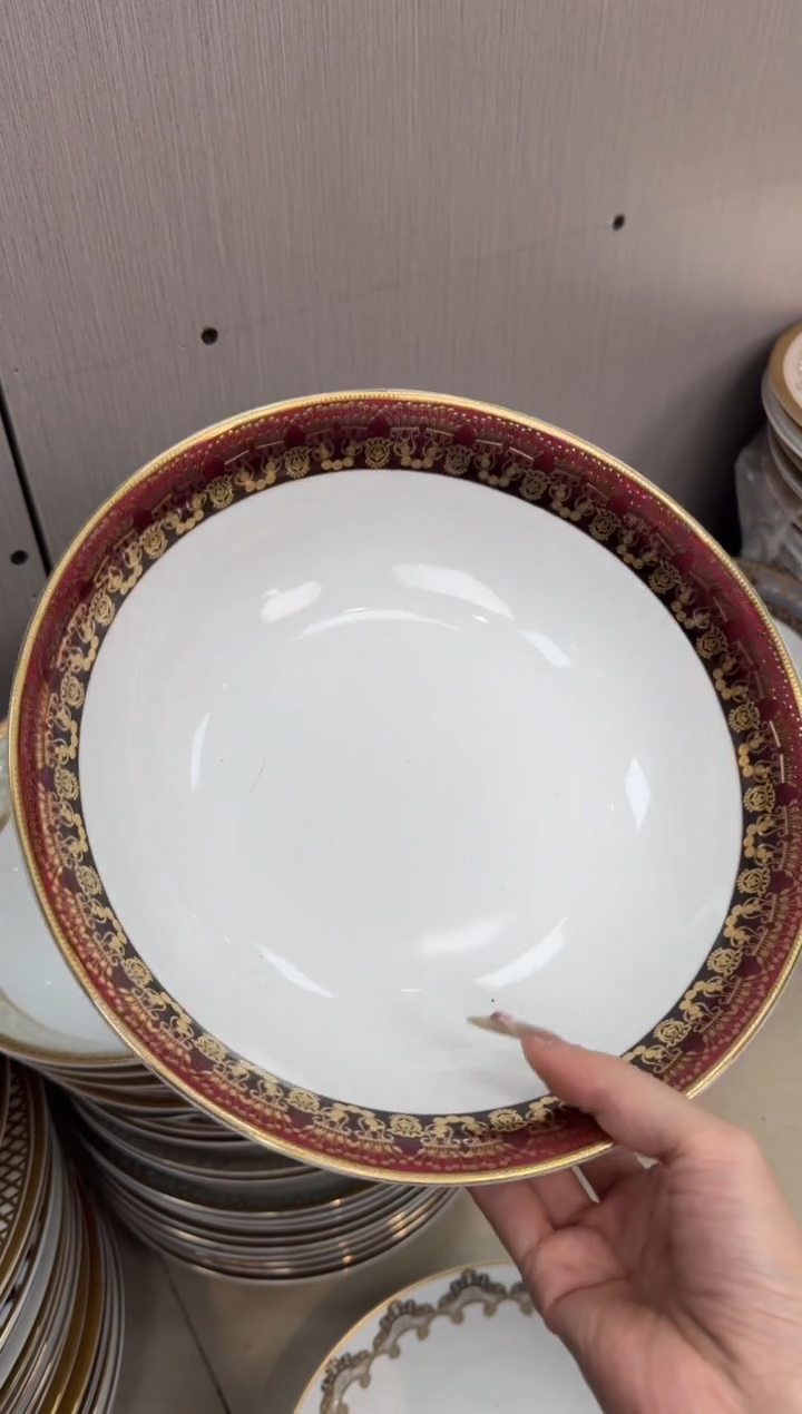 【闪购商品】瓷片9英寸汤碗福利款 微瑕