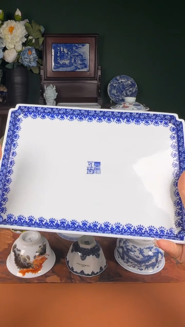 【闪购商品】杯景雨工坊    青花边角干泡