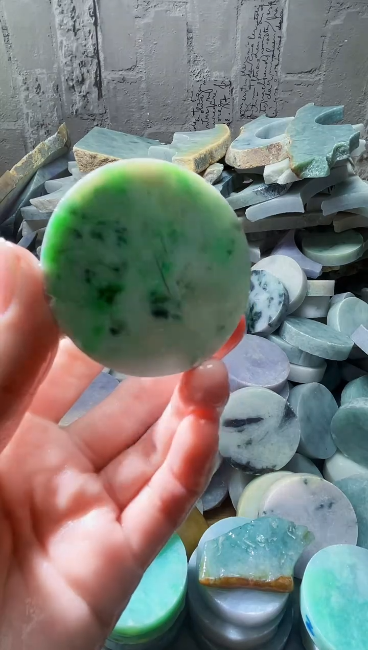 裸石翡翠天然翡翠A货石 南 215