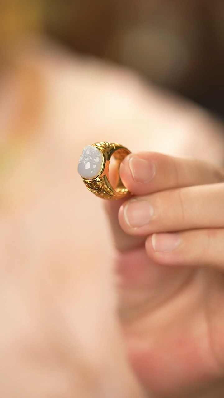 【闪购商品】翡翠戒指银S925镶嵌新款