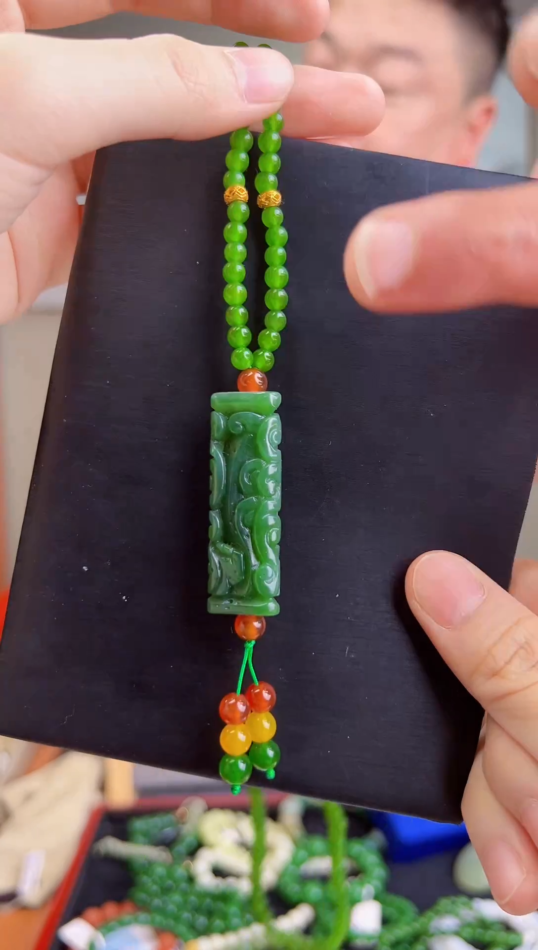 颈饰未镶嵌和田玉一物一证 拍一单发一个