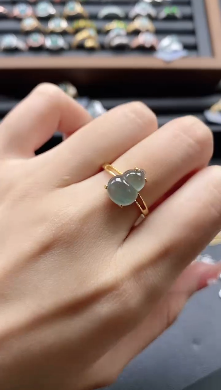 【闪购商品】翡翠戒指银S925镶嵌51151