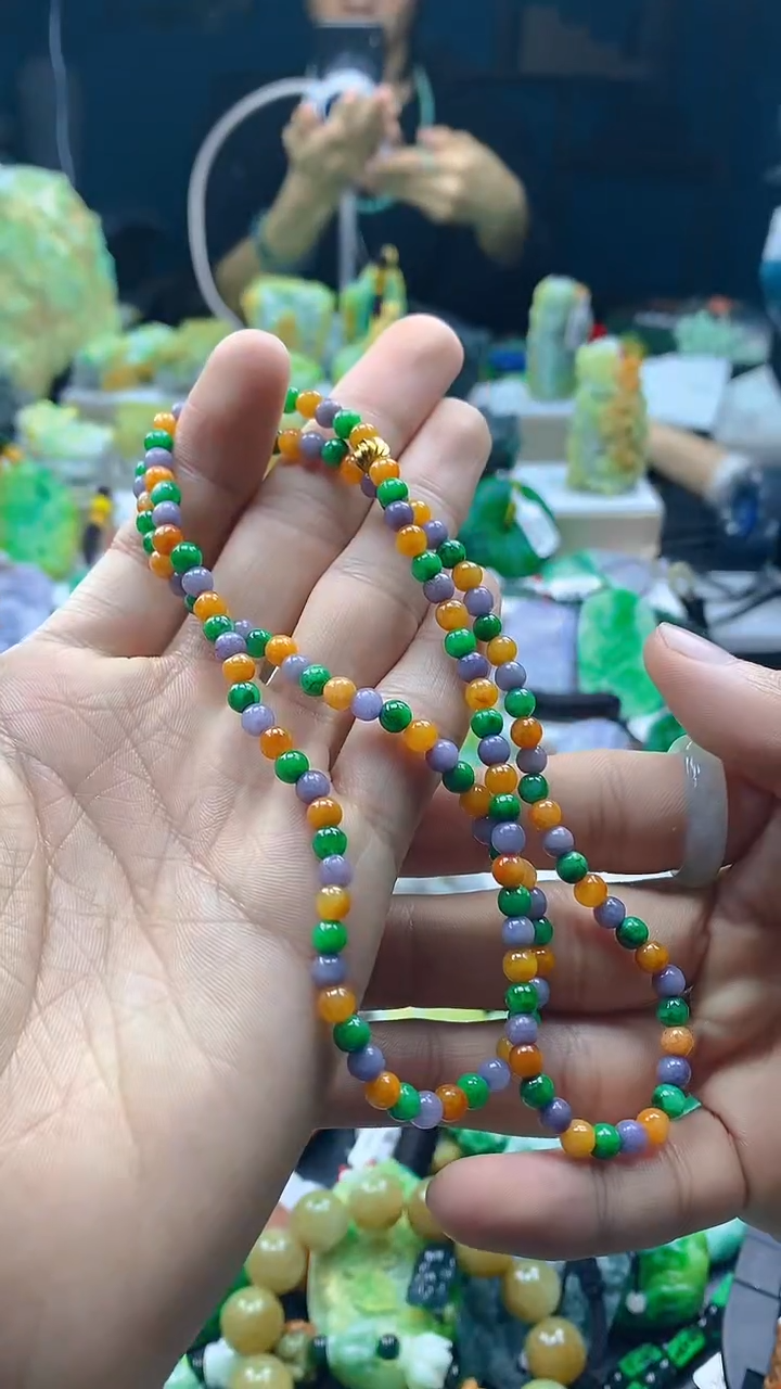 颈饰未镶嵌翡翠天然缅甸翡翠a货