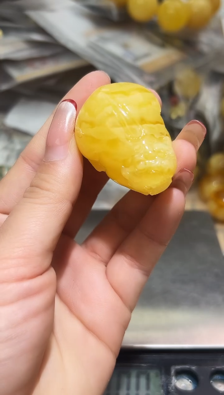 未镶嵌琥珀裸石蜜蜡吊坠