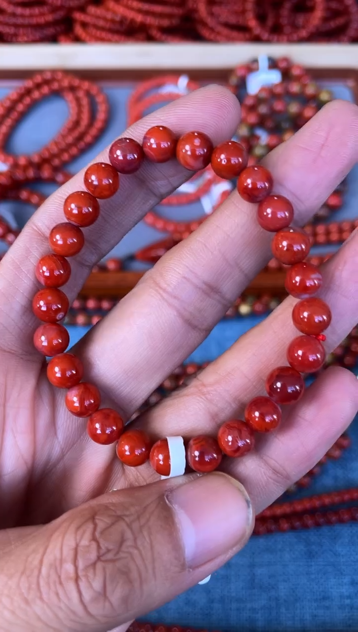 未镶嵌手串南红玛瑙N06凉山瓦西料单圈多样性发其一