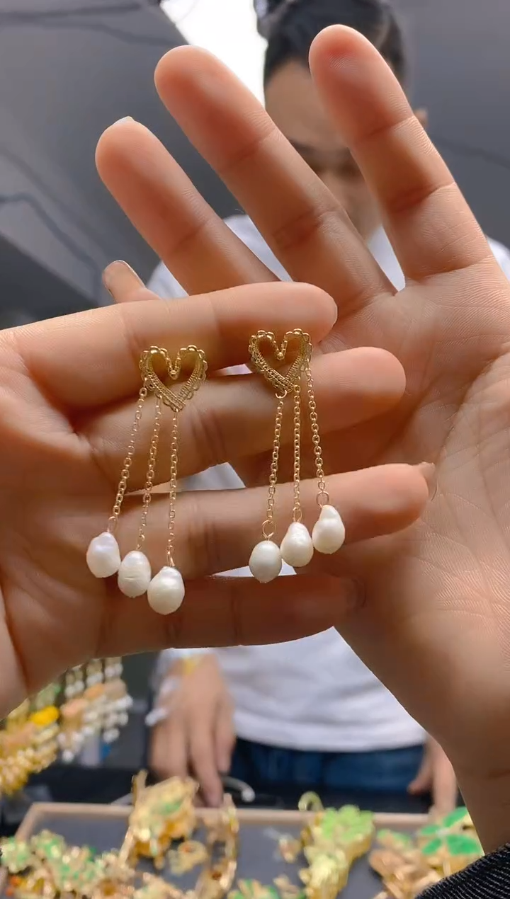 【闪购商品】淡水珍珠耳饰合金0423珍珠饰品