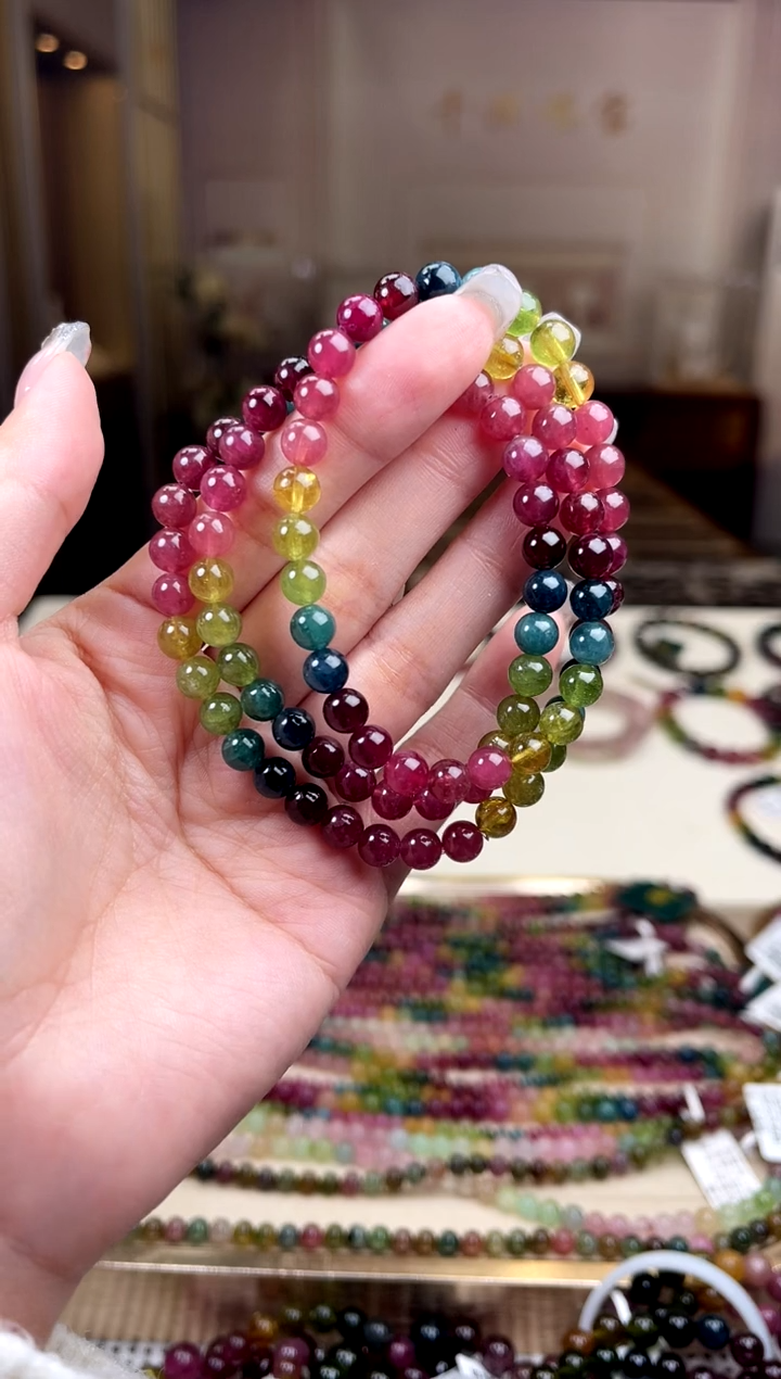 【闪购商品】碧玺/未镶嵌6mm+碧玺多圈多样性发货