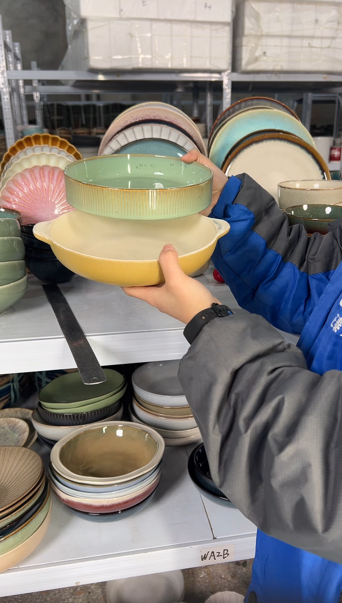 陶瓷外贸尾货瑕疵满20包邮X2 深盘组合