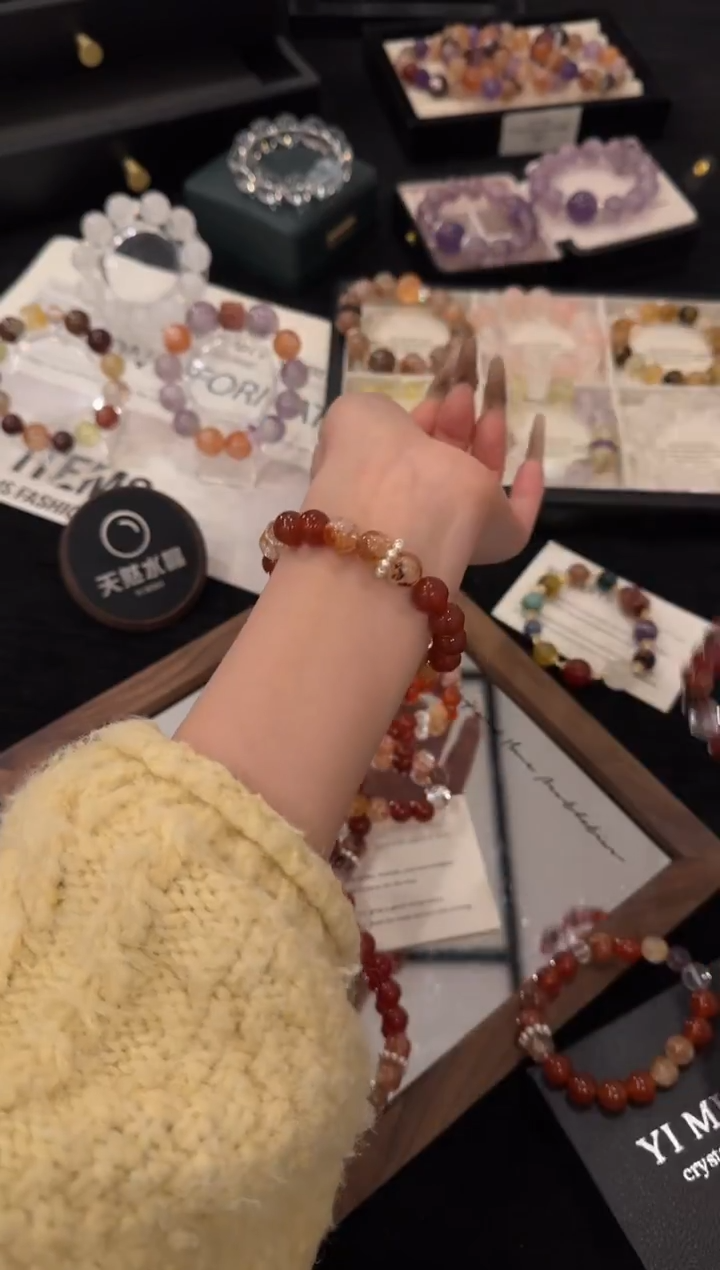 未镶嵌手链水晶新年礼物x3338