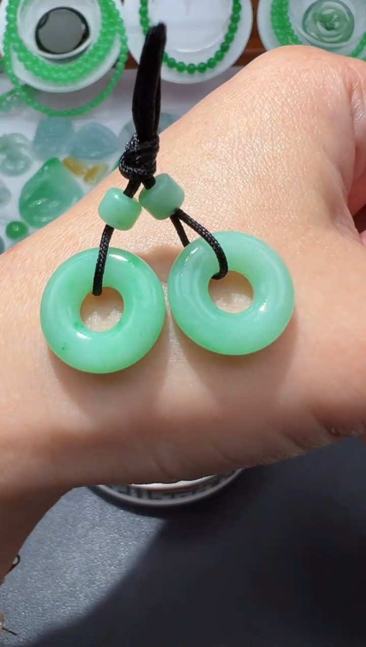 【闪购商品】定制翡翠未镶嵌15.2*3.7甜甜圈