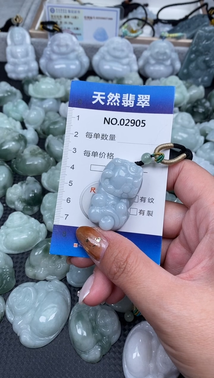 颈饰未镶嵌翡翠纯天然A货翡翠2905