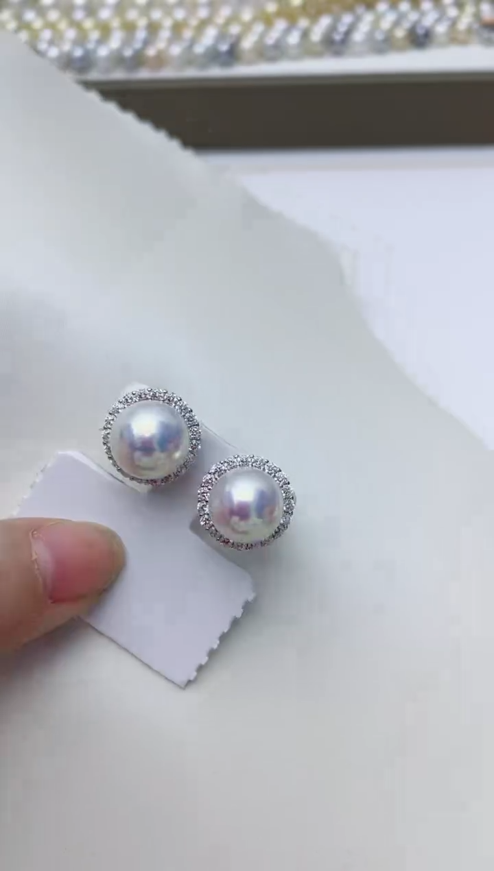 【闪购商品】淡水珍珠耳饰银S925镶嵌A155