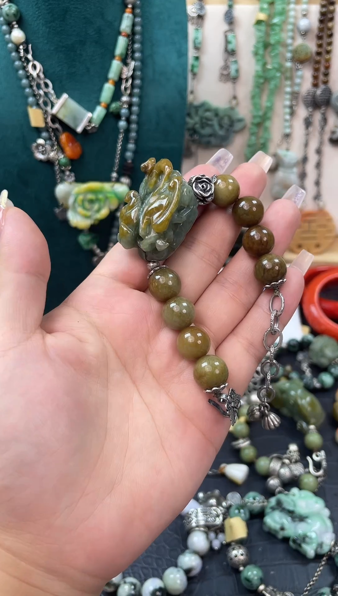 未镶嵌手链翡翠手串