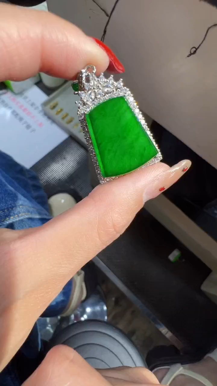 【闪购商品】定制翡翠未镶嵌无事牌商品多样性发货1