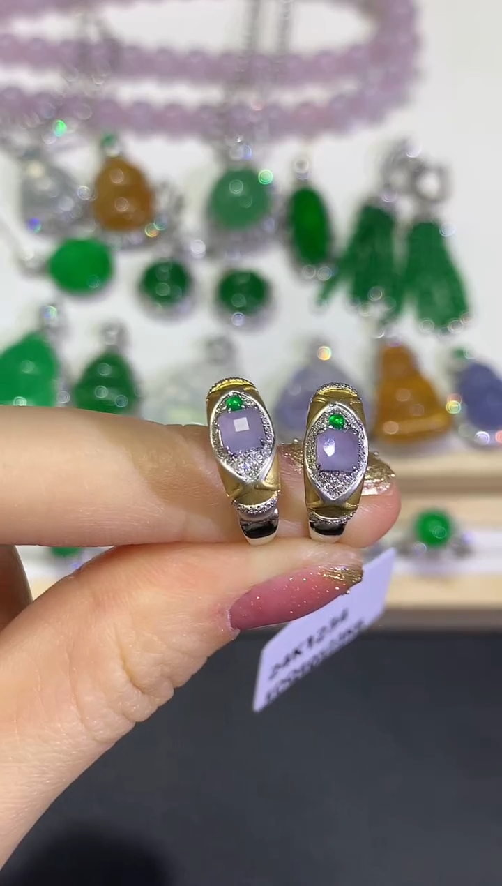 【闪购商品】翡翠颈饰18K金镶嵌团购14