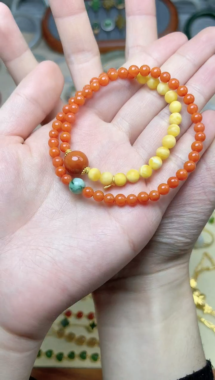 【闪购商品】南红玛瑙手串未镶嵌06多圈手串
