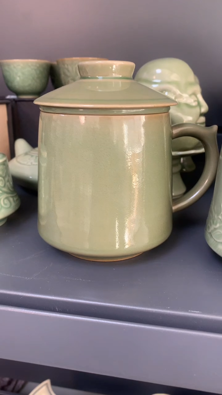 【闪购商品】耀州窑 办公杯带滤网一只