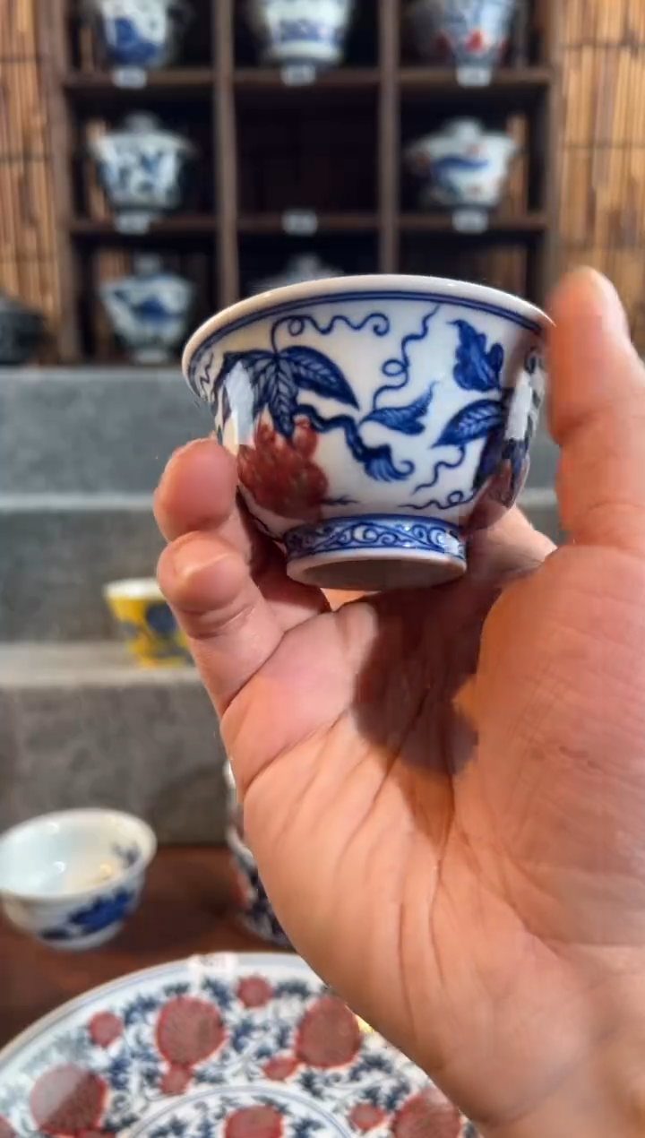 【闪购商品】795天禄言瓷手绘茶器天花板
