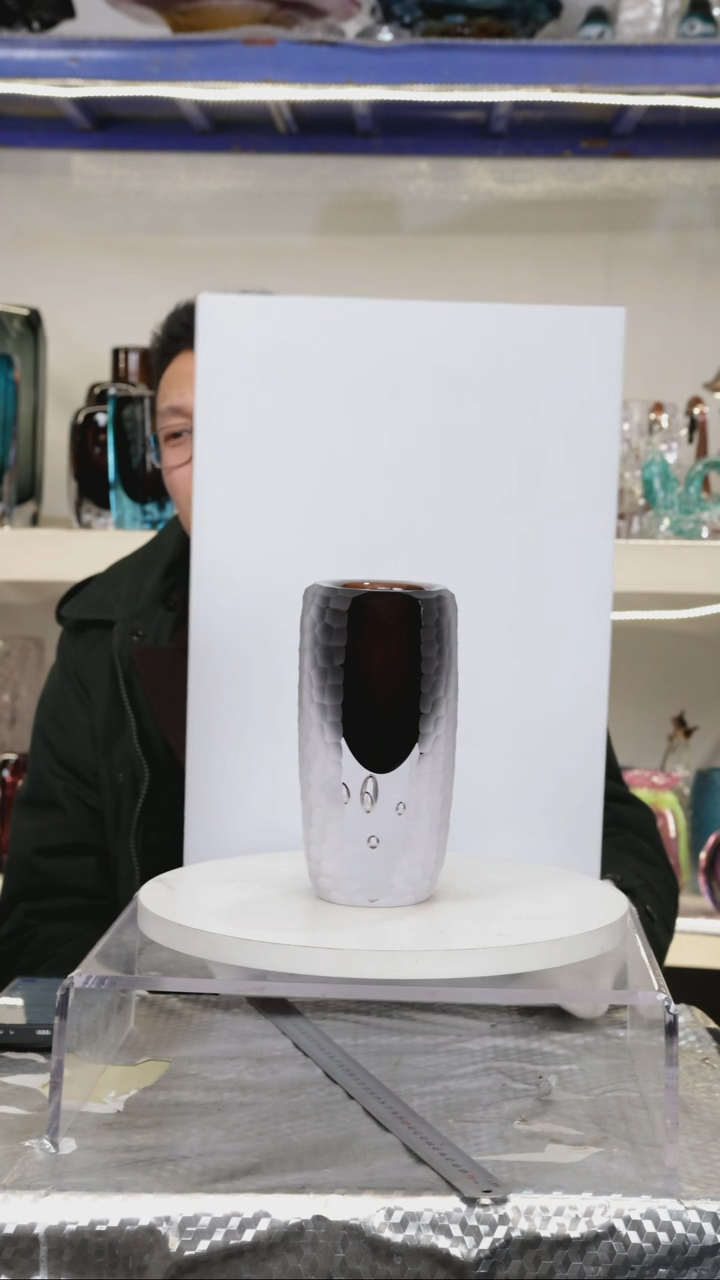 【闪购商品】琉璃【幻彩】高19.5精品琉璃正常手工痕迹