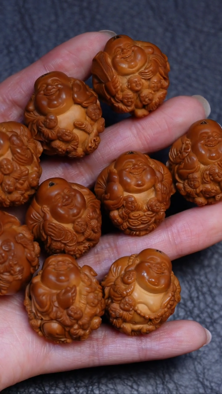 【闪购商品】橄榄核手串/手链宋水官百子弥勒