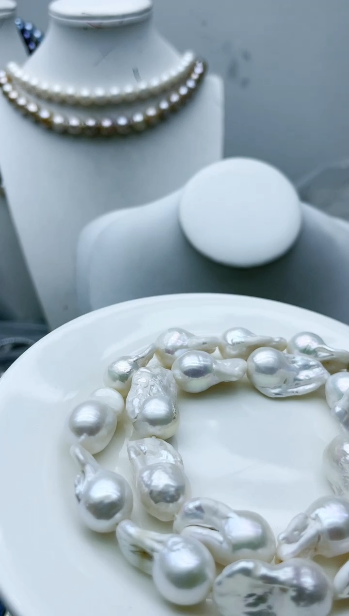 【闪购商品】淡水珍珠颈饰钛钢1