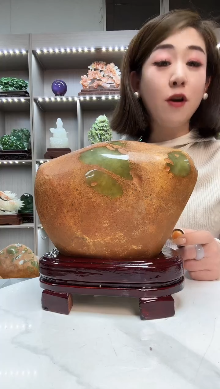 石材天然石材家居摆件办公室客厅玄关高档摆件