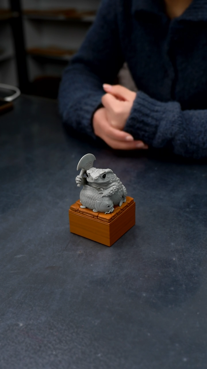 【闪购商品】松花石金蟾抱鲤茶宠