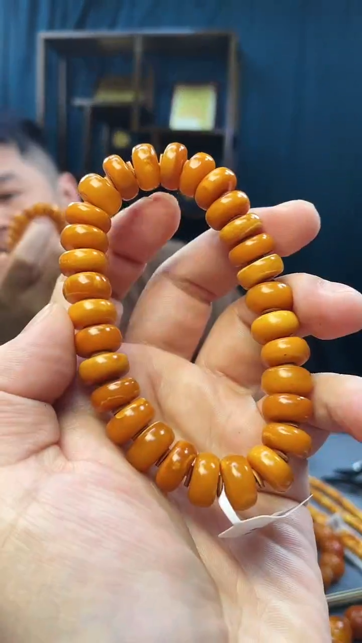 手串琥珀未镶嵌蜜蜡老型手串