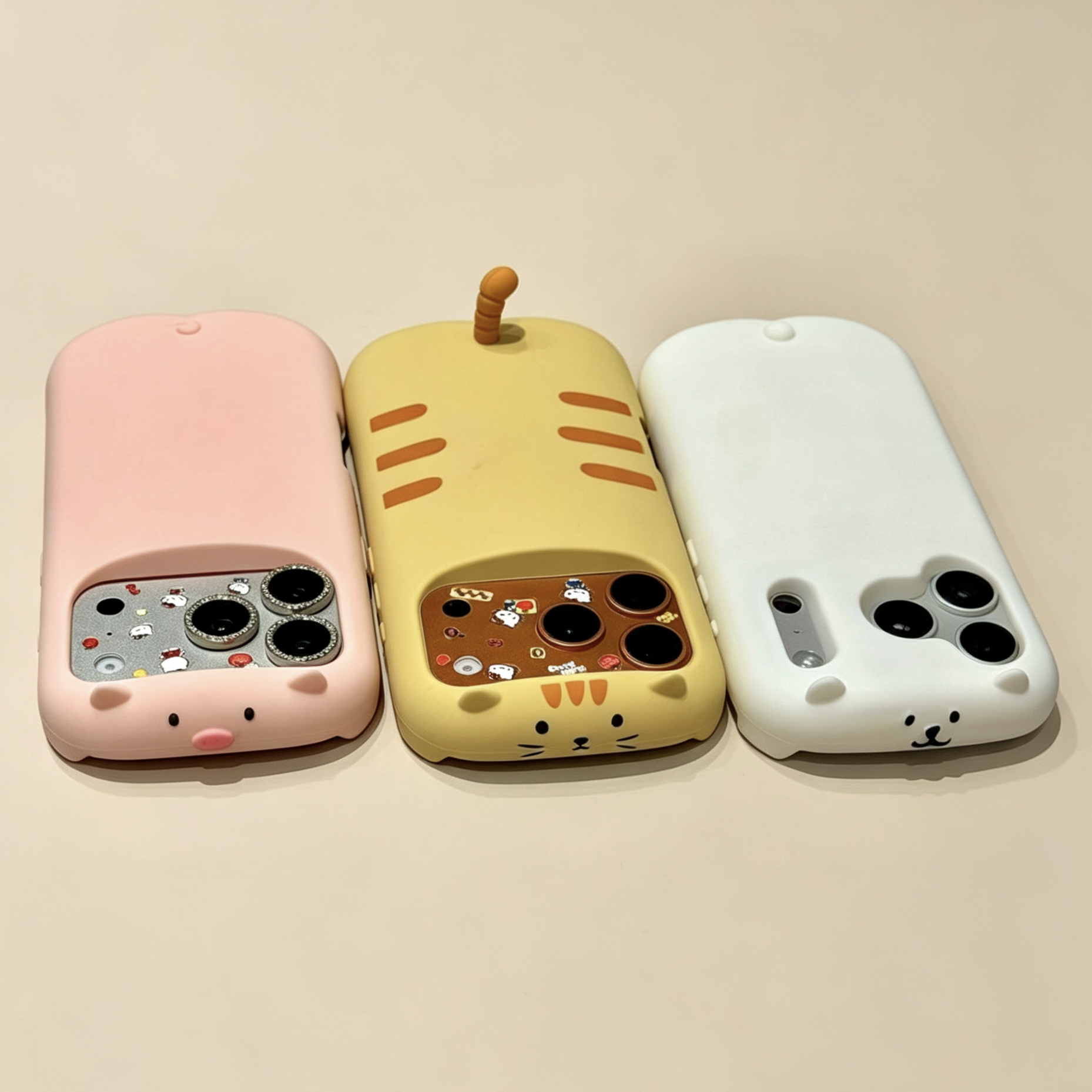 睡趴小猪猫咪可爱自嘲熊适用iPhone17pro防摔卡通16软硅胶手机壳