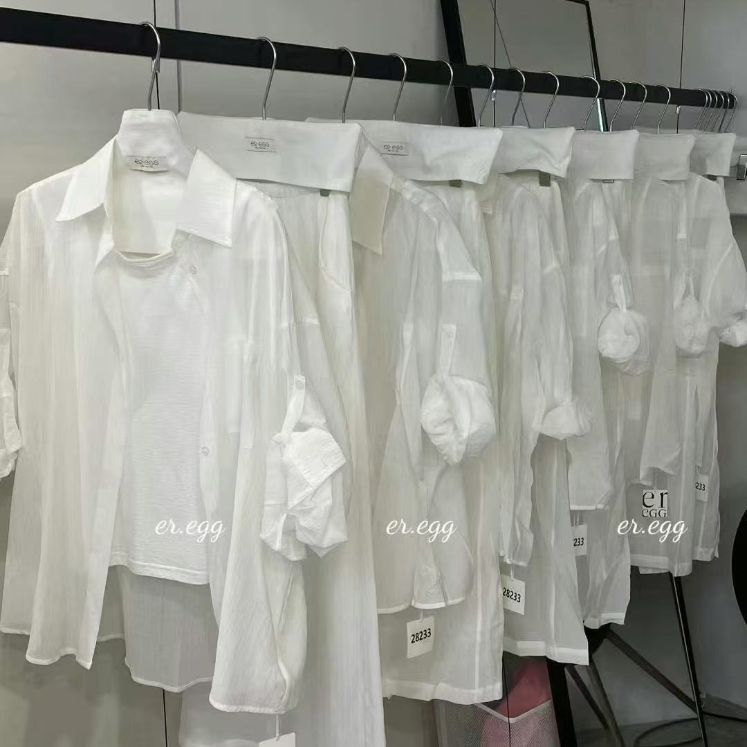 28233卡罗尔女孩 欧尼夏日背心慵懒防晒衬衣半身裙三件套