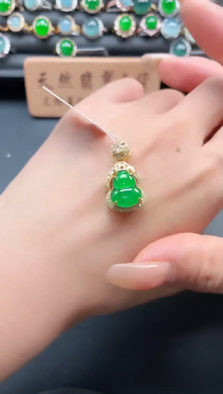 银S925镶嵌戒指翡翠1111