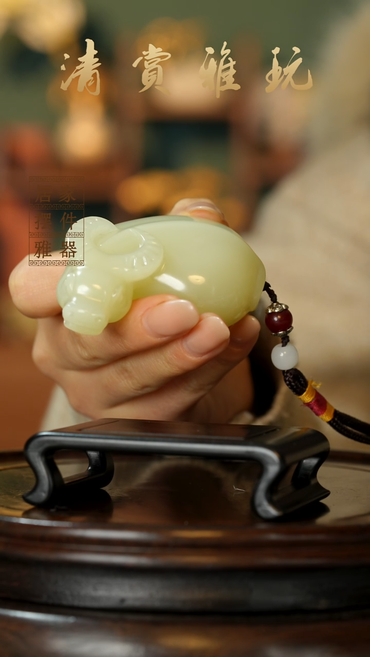 玉《扭转乾坤》摆件