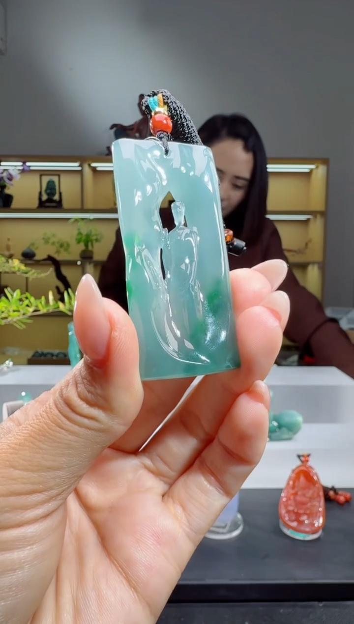 吊坠(不含链)未镶嵌翡翠悟道（多样性发其一）