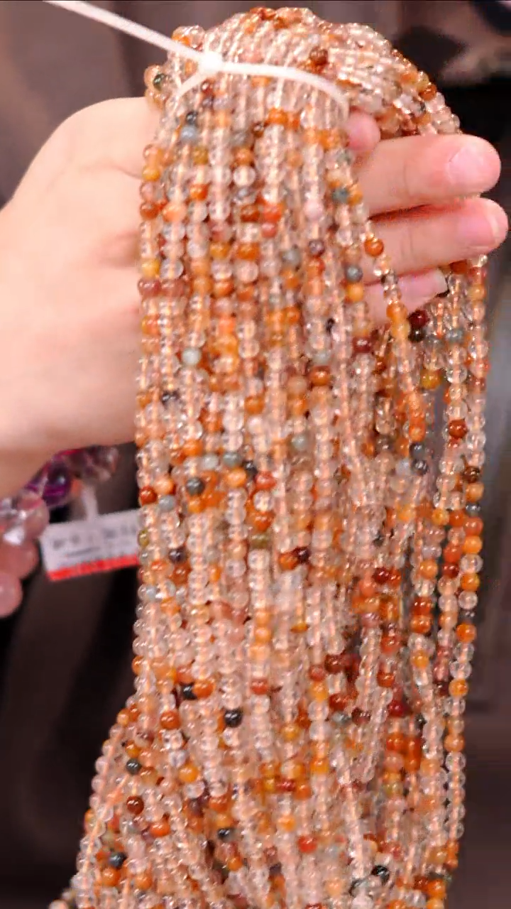 【闪购商品】水晶多圈未镶嵌Q019彩兔毛多圈