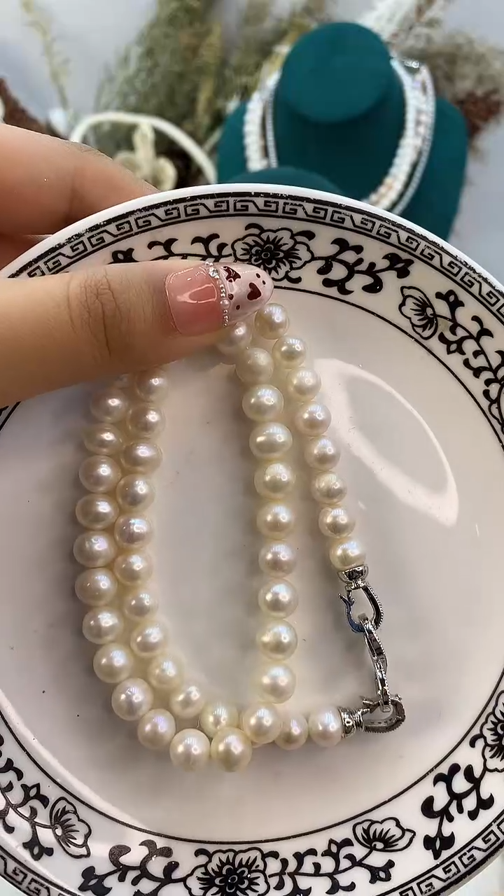 【闪购商品】淡水珍珠项链合金20