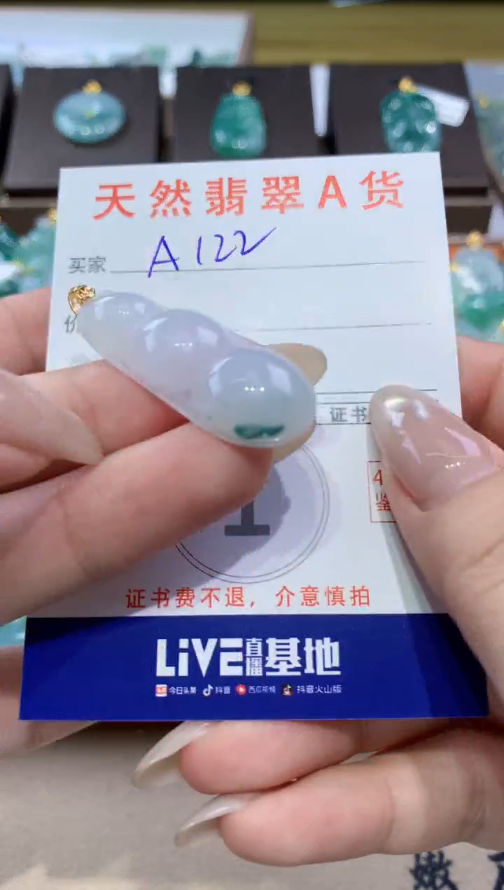 颈饰未镶嵌翡翠天然缅甸翡翠A货挂件 