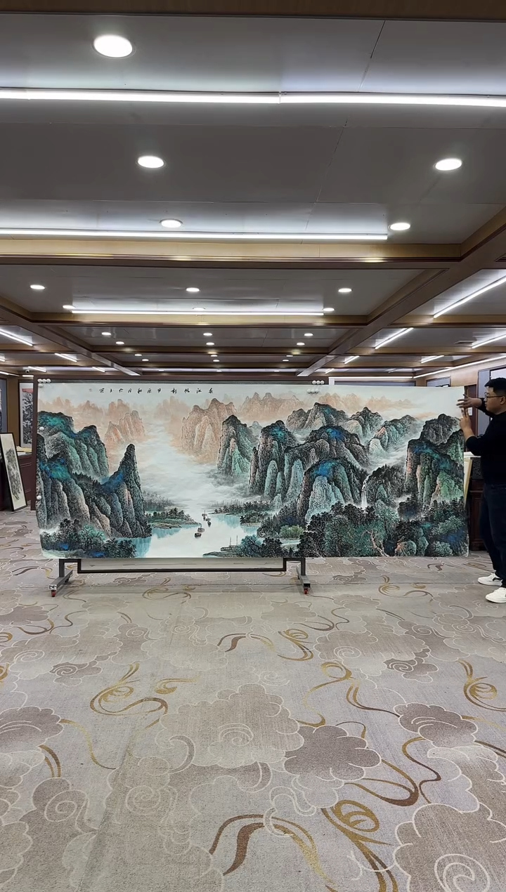 【闪购商品】绘画1张伦玉-大丈二-山水国画