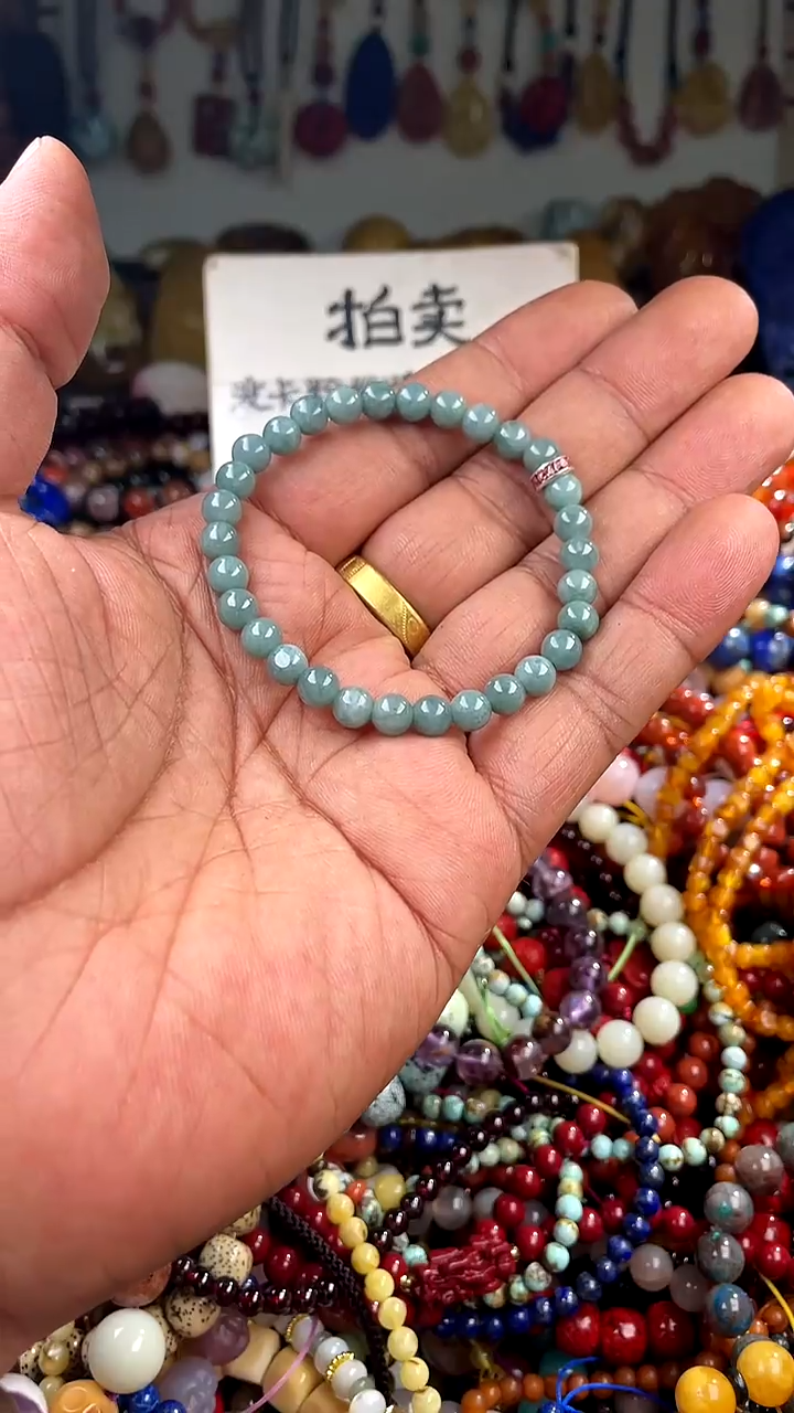 【闪购商品】翡翠手链未镶嵌(一物一件)136321