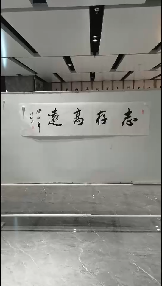 书法志存高远四尺对开