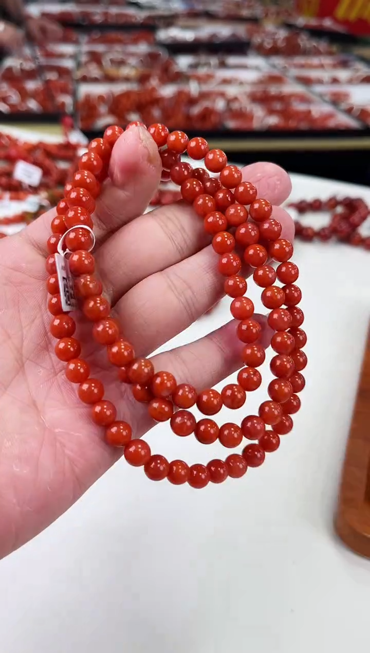 【闪购商品】南红玛瑙瓦西多圈7+未镶嵌一个/条