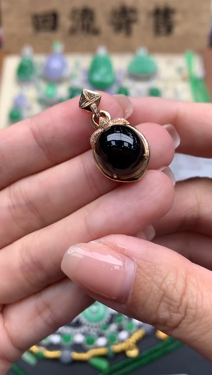 【闪购商品】翡翠颈饰18K金镶嵌234-中国好珍宝