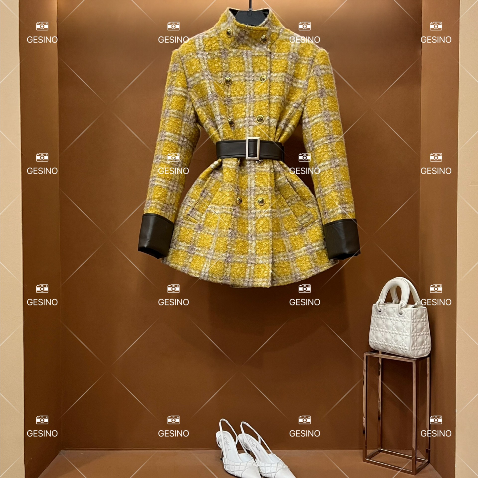 【楠楠】秋冬气质小香风设计师中长款羽绒服轻奢女 QD-2025277