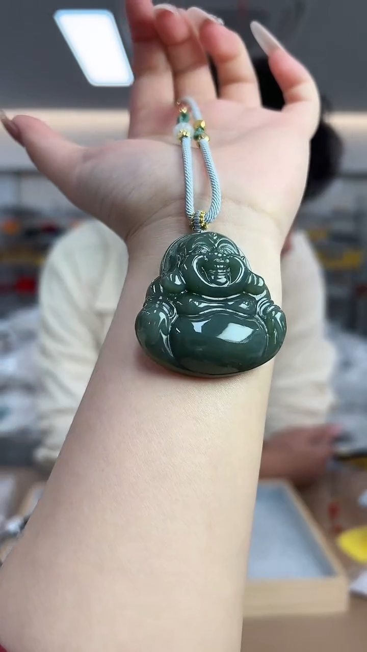 【闪购商品】和田玉且末蓝未镶嵌吊坠-1477