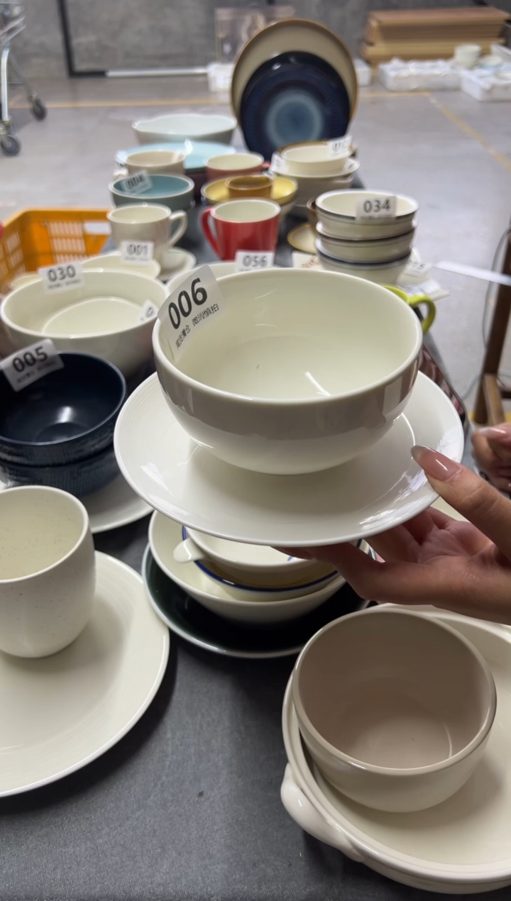 新骨瓷006 瑕疵 内暖白5寸碗 2只