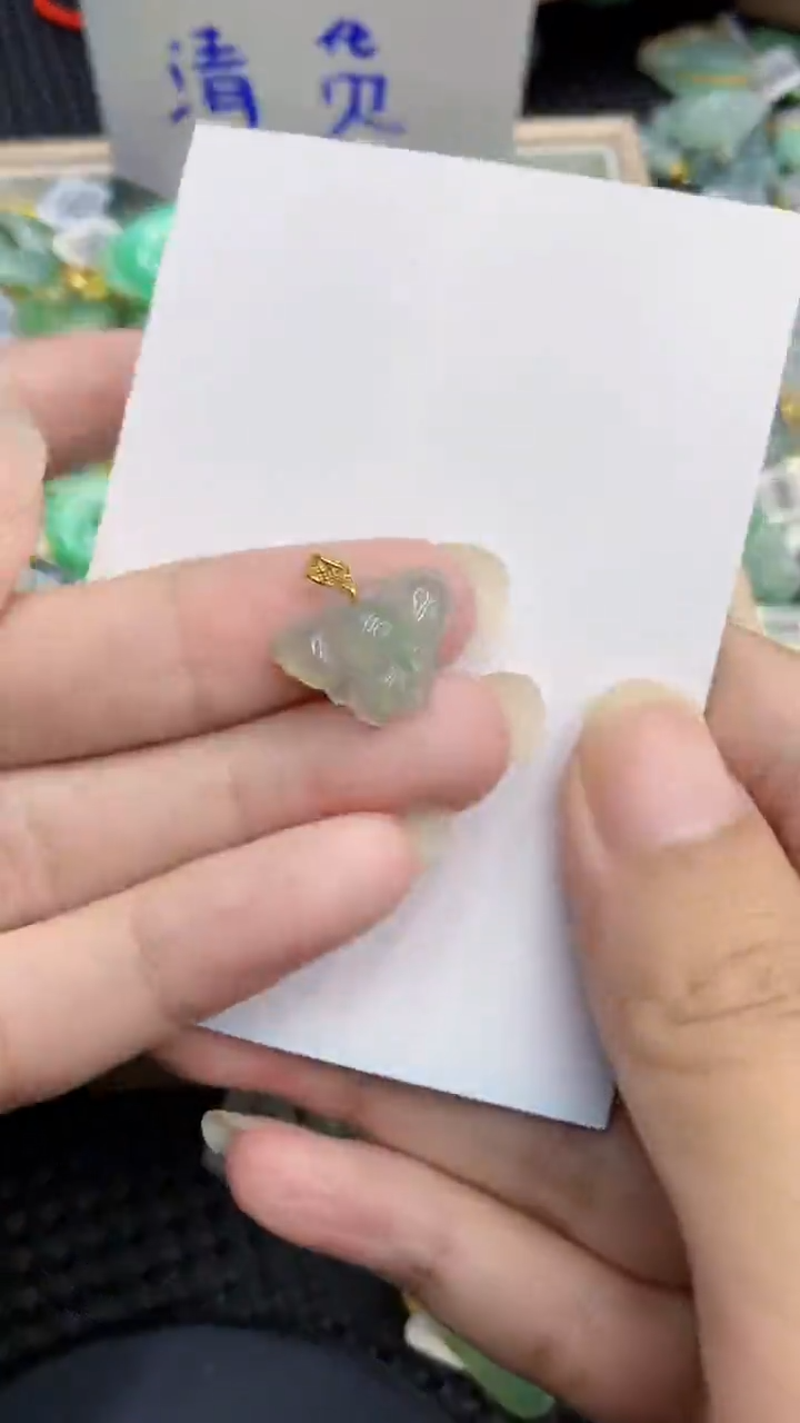 【闪购商品】翡翠颈饰18K金镶嵌            8