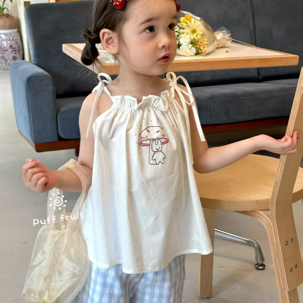 PF-8296-儿童2025女童夏季新款时尚洋气好看韩版套装