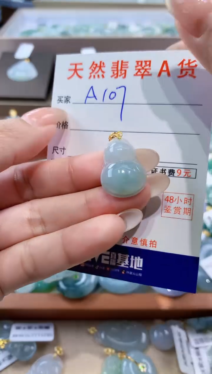 颈饰未镶嵌翡翠天然缅甸翡翠A货挂件 