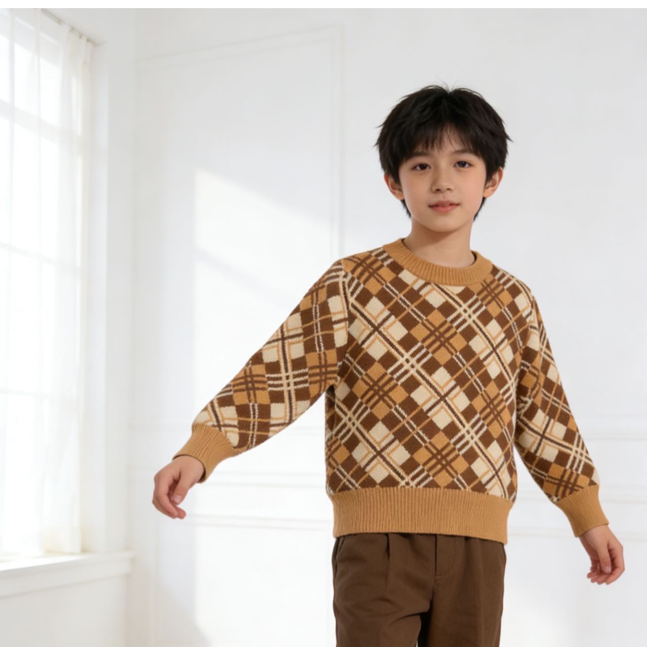 571高端专享老林家冬季毛衣黄色（林）